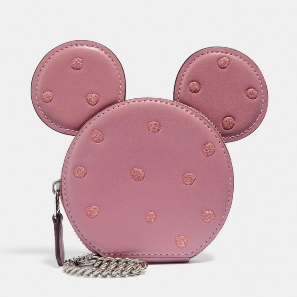 2 x HP🎉💗New Coach Boxed Minnie Mouse Coin Case - Picture 3 of 10